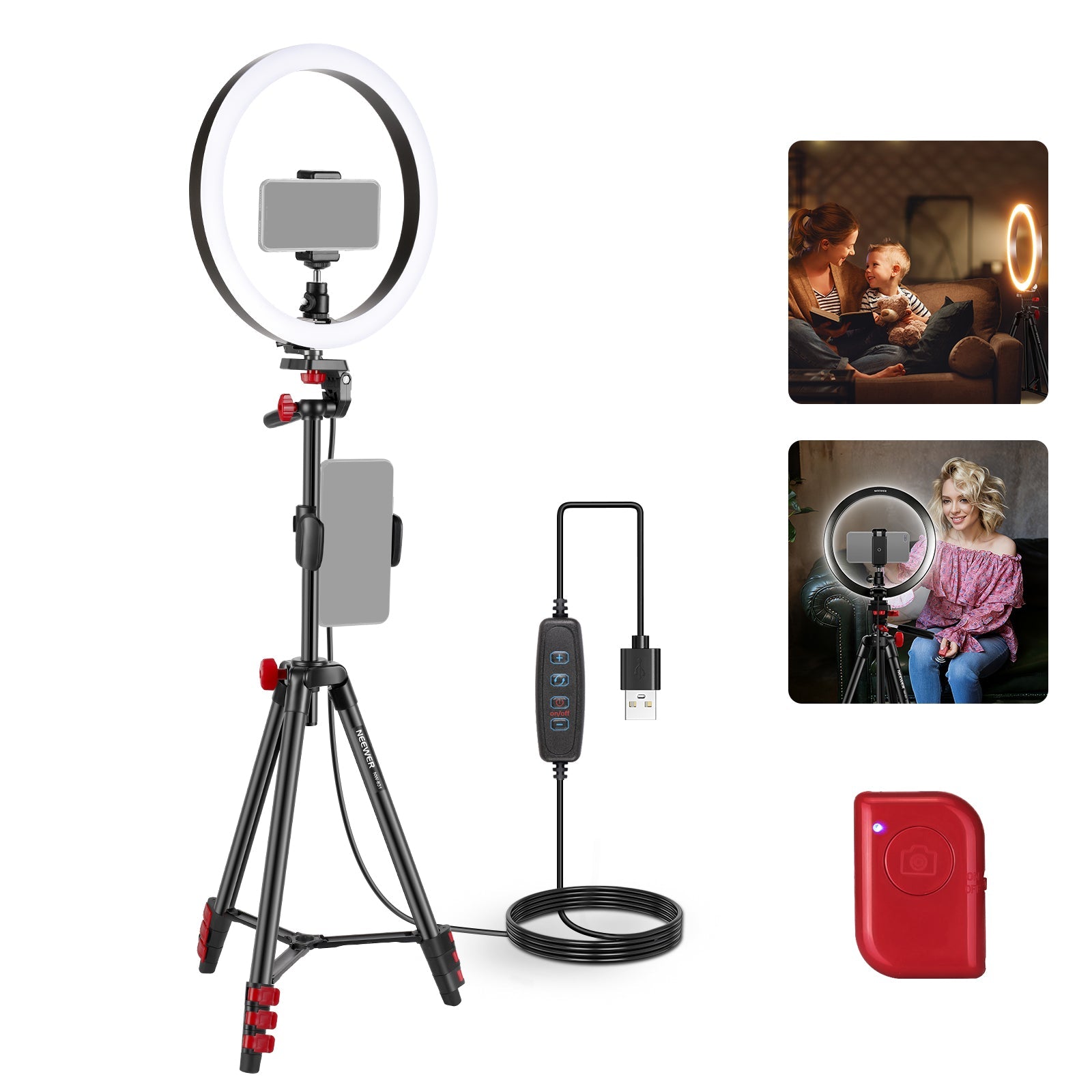 Selfie Ring Light with Tripod Stand