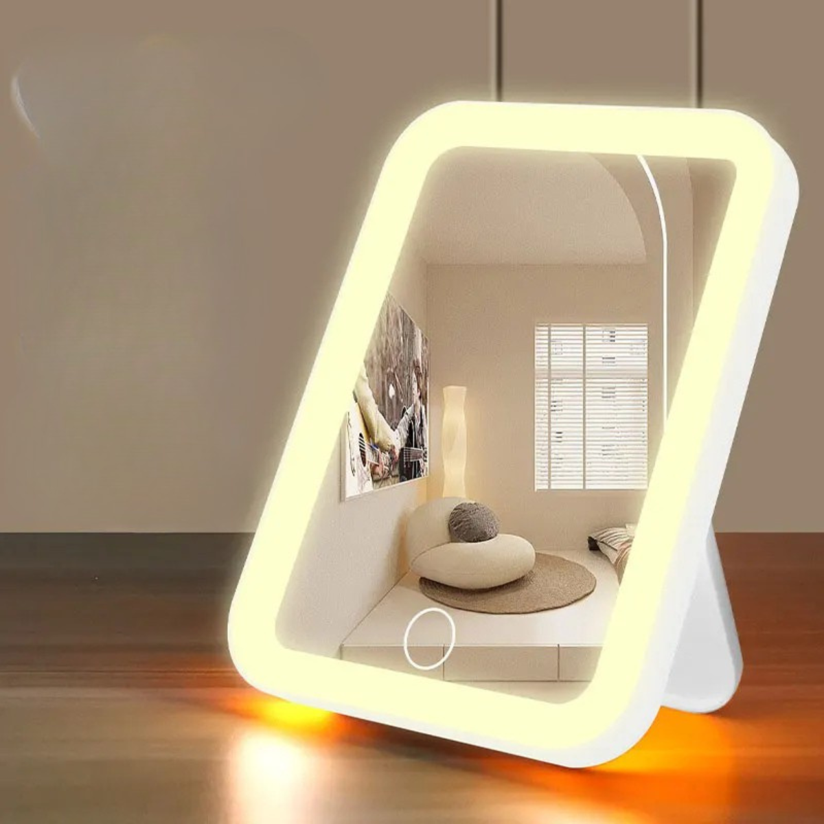 Touch-Screen LED Vanity Mirror